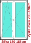 Dvoukřídlé balkonové dveře OS+O SOFT 180-185x200-220cm